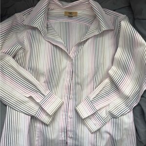 Elegant Striped Button Down Shirt